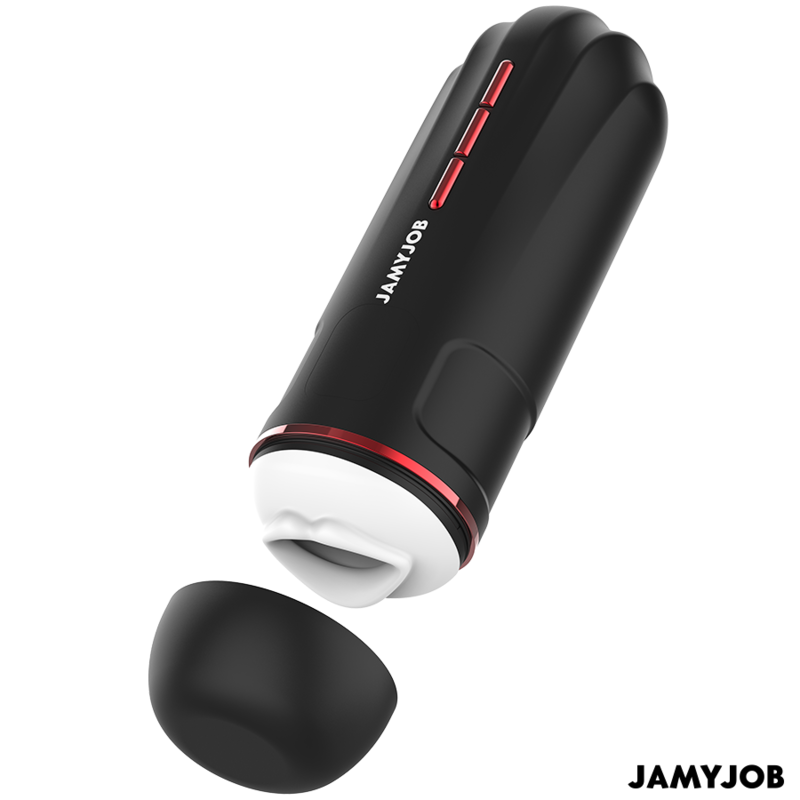 JAMYJOB – MEGABITE Automatische Mondmasturbator met 5 Stimulatiestanden