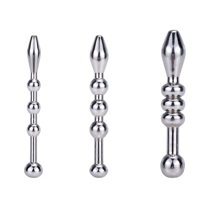 Penis plug set zilver - 3-delige set