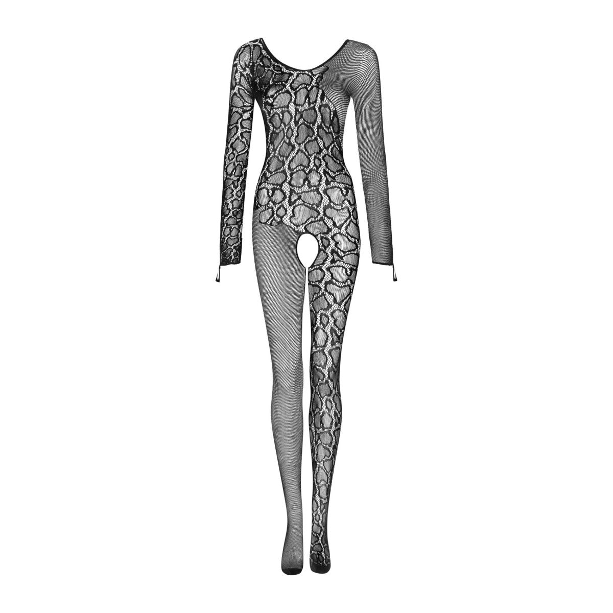 Bodystocking met print - Zwart- Obsessive