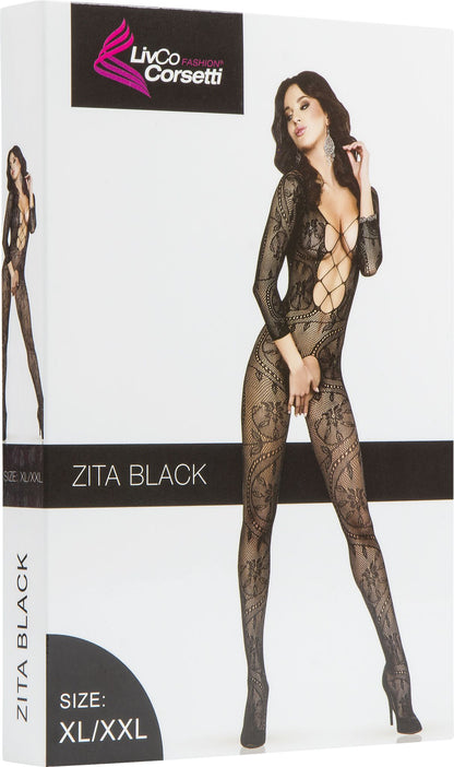 Bodystocking Plussize Zita Zwart