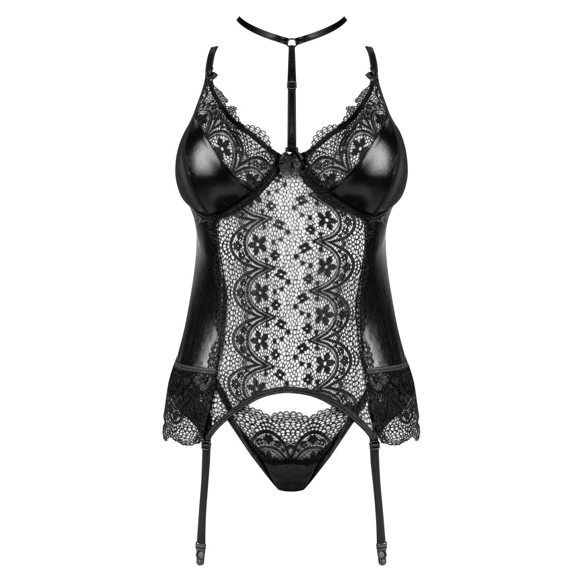 2-delige lingerieset met korset - Noir- Zwart - Beauty Night Fashion