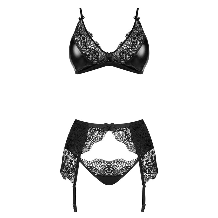 3-delige lingerieset - Zwart - Obsidian - Beauty Night Fashion