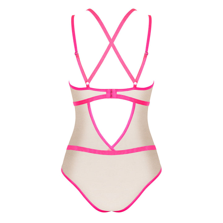 Nudelia Opvallende Body - Nude/Roze