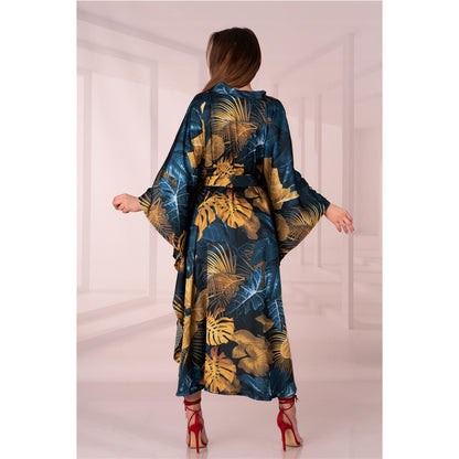 Kimono kamerjas Blauw/Goud