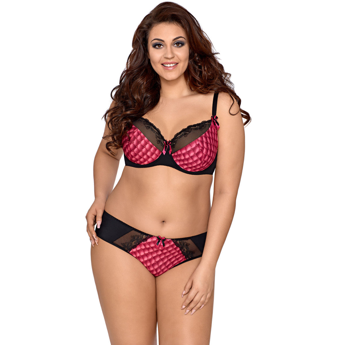 Plussize slip Roze zwart