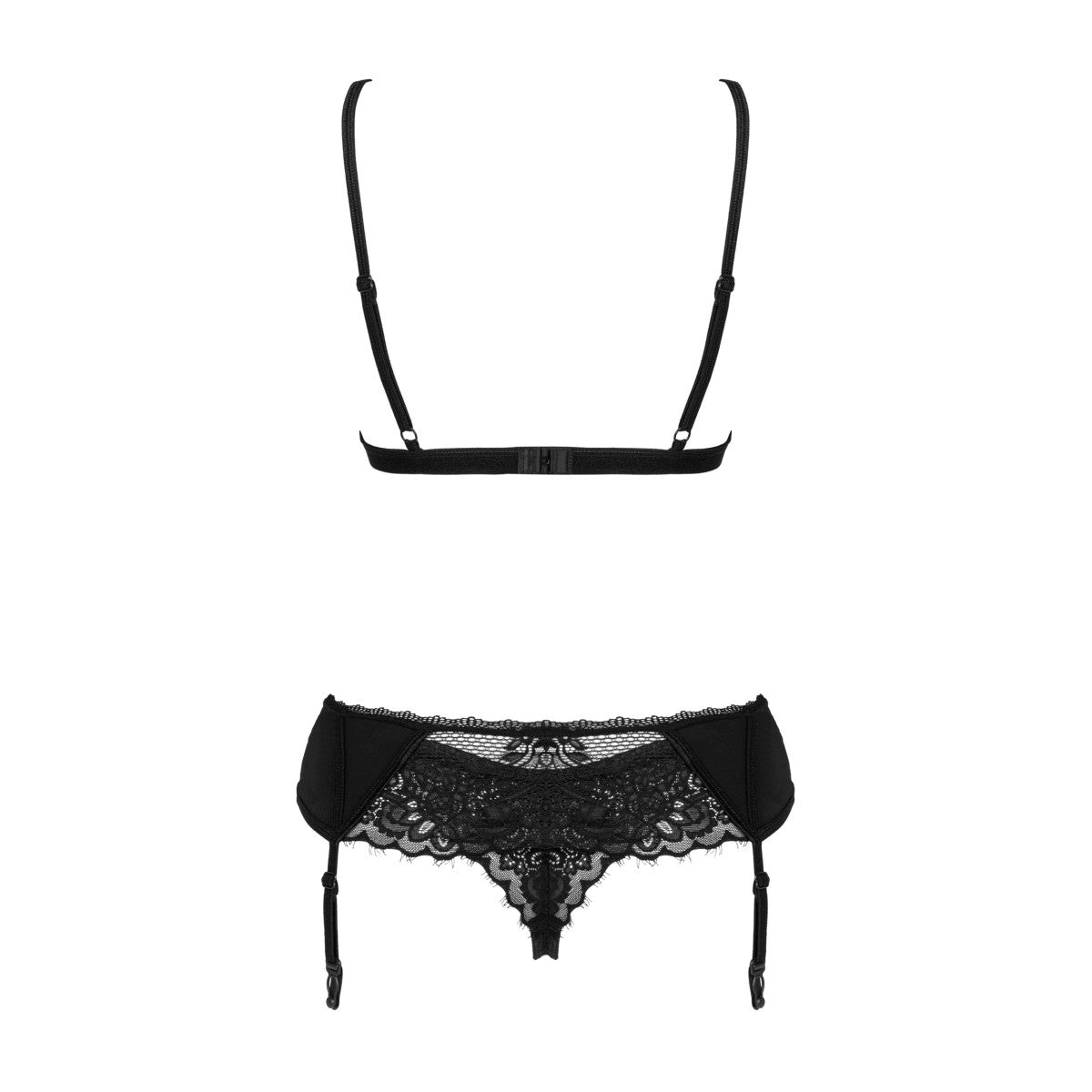 Lingerie set Maderris 3-piece Zwart