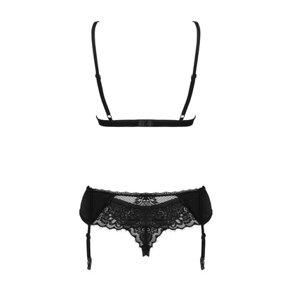 Lingerie set Maderris 3-piece Zwart