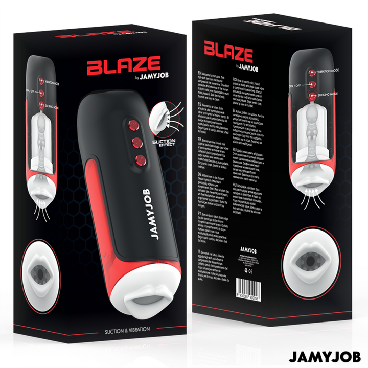 JAMYJOB – BLAZE Automatische Mondmasturbator met 5 Stimulatiestanden voor mannen