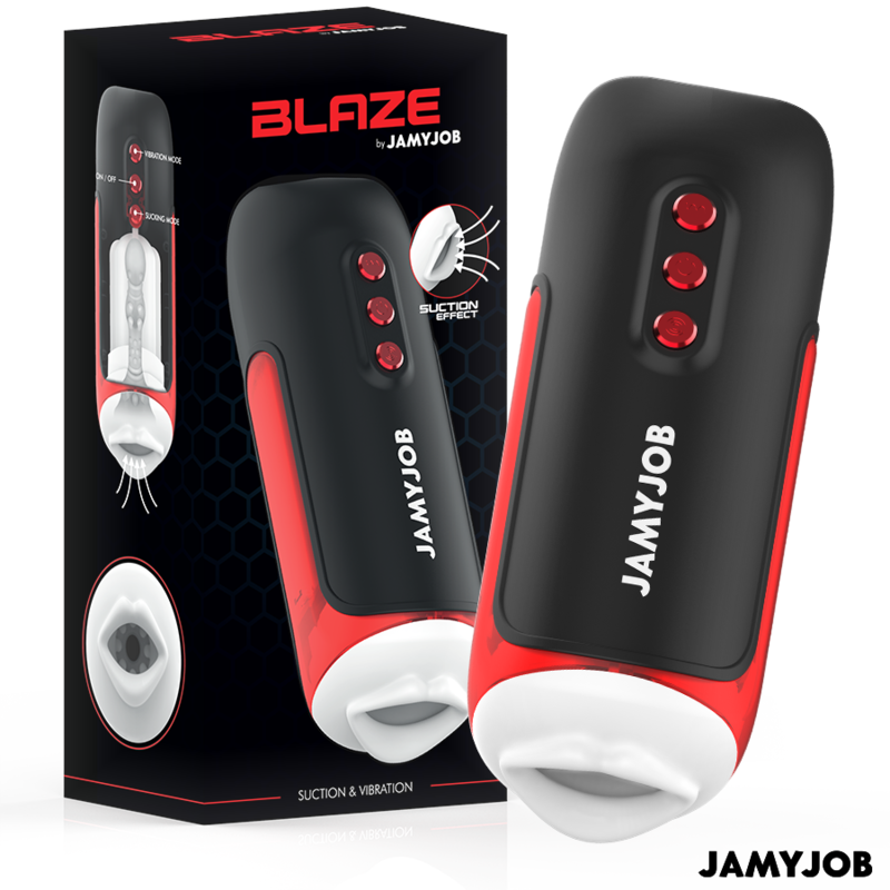 JAMYJOB – BLAZE Automatische Mondmasturbator met 5 Stimulatiestanden voor mannen