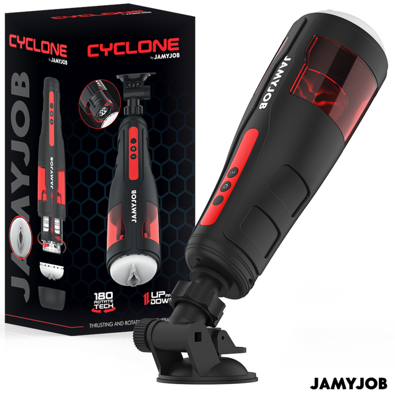 JAMYJOB – CYCLONE Automatische Vaginale Masturbator met 10 Rotatie- en Stootstanden
