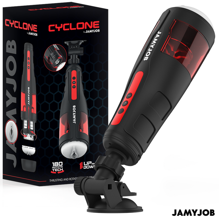JAMYJOB – CYCLONE Automatische Vaginale Masturbator met 10 Rotatie- en Stootstanden