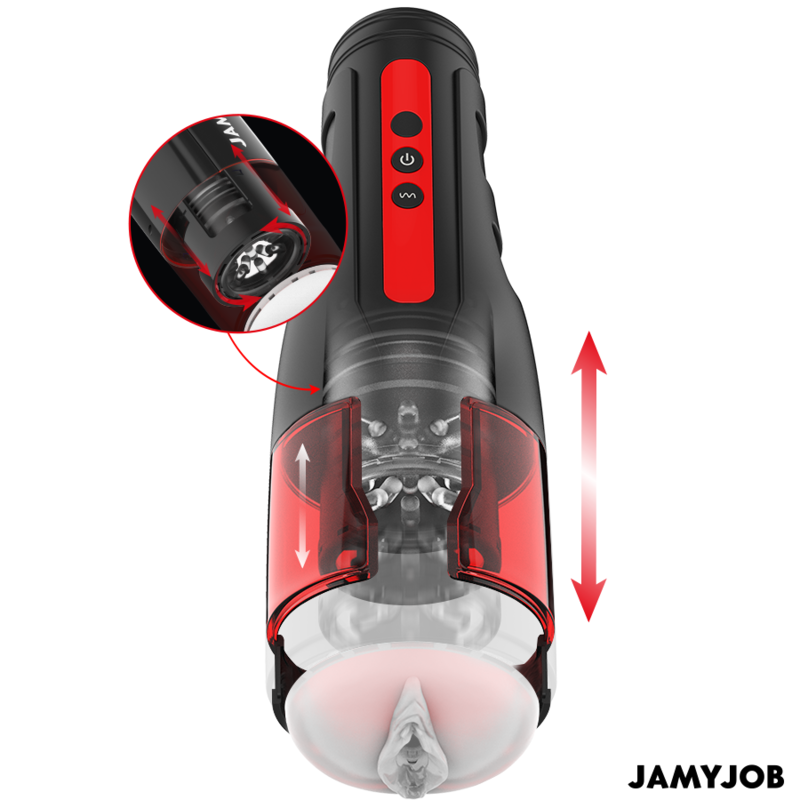 JAMYJOB – CYCLONE Automatische Vaginale Masturbator met 10 Rotatie- en Stootstanden