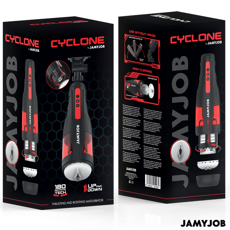 JAMYJOB – CYCLONE Automatische Vaginale Masturbator met 10 Rotatie- en Stootstanden