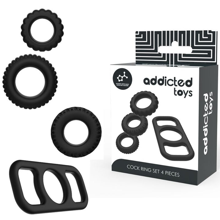 Addicted Toys – Cock Ring Set (4-delig)