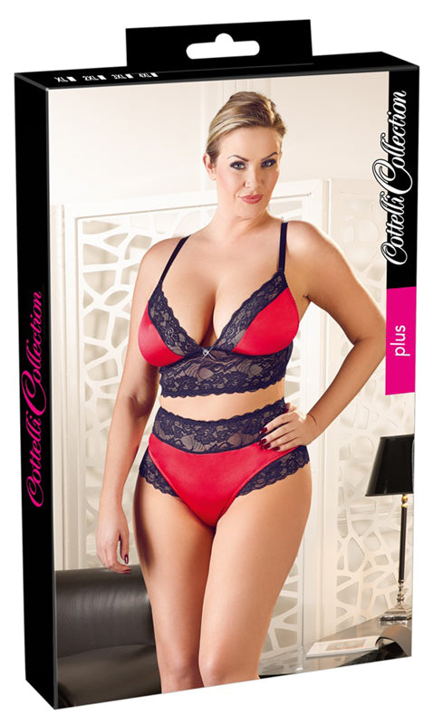 Satijnen Lingerie Set Met Kant