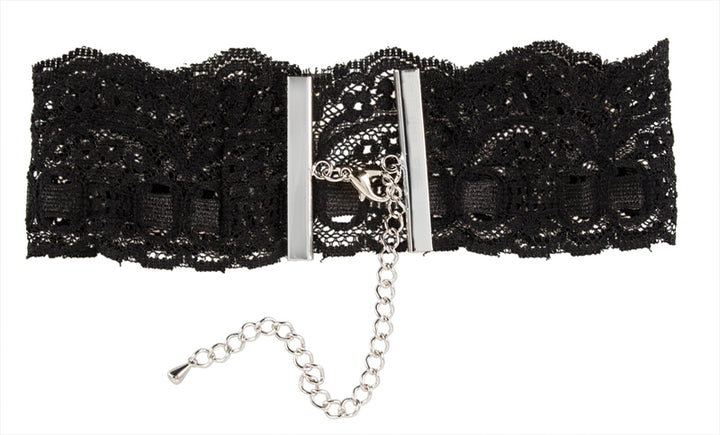 Kanten halsband - Zwart