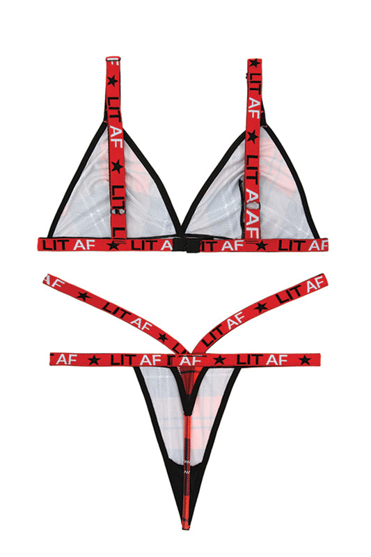 BH-Set Schotse Ruit Print