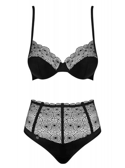 Sharlotte 2-Delige Lingerie Set - Zwart