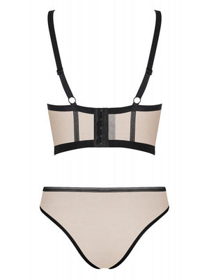Nudelia 2-delige BH Set - Nude/Zwart