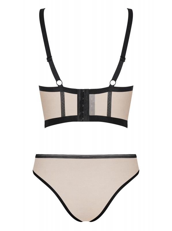 Nudelia 2-delige BH Set - Nude/Zwart