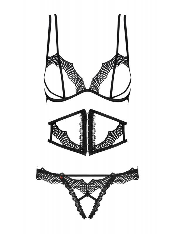 Bravelle 3-delige BH Set - Zwart