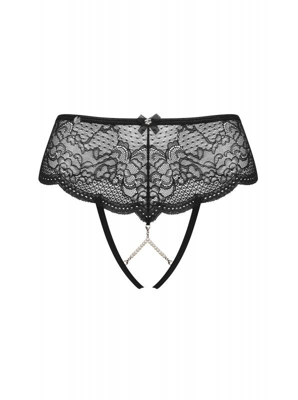 Pearlove Sexy String Met Open Kruisje En Parels