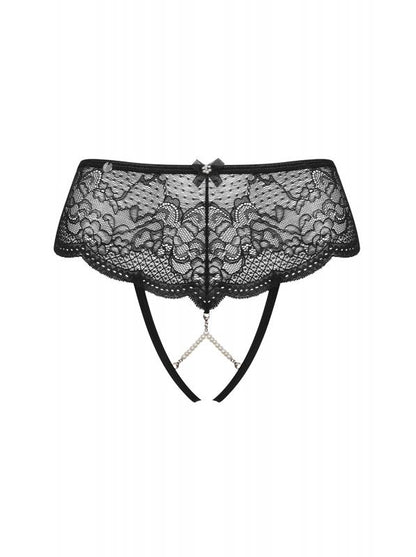 Pearlove Sexy String Met Open Kruisje En Parels