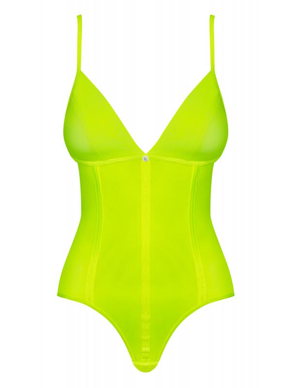 Neonia Opvallende Body Met Rits - Neon Geel