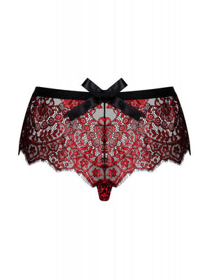 Redessia Kanten Slip - Rood/Zwart