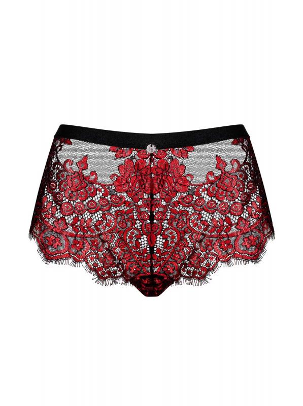 Redessia Kanten Slip - Rood/Zwart