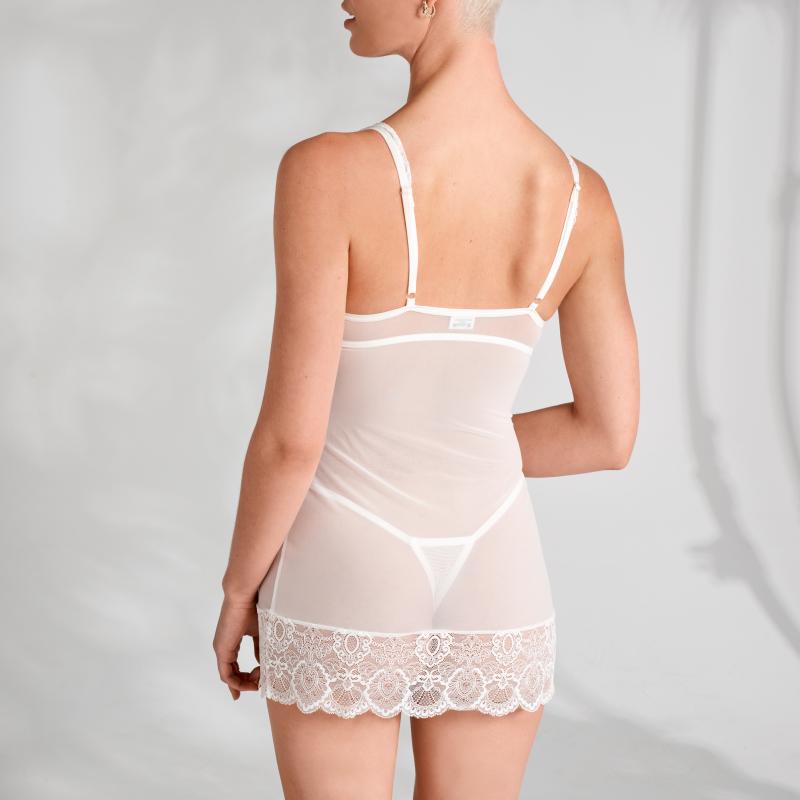 Nachtjurkje Met String - Wit