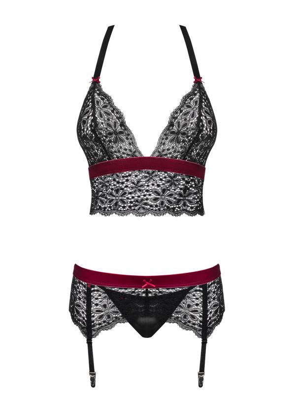 Rossita 3-Delige Jarretel Set - Zwart