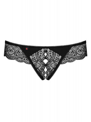Miamor String Met Open Kruisje - Zwart
