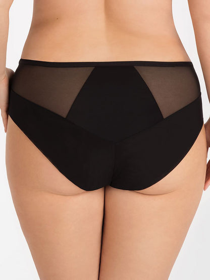 Slip Plussize Zwart - Gorsenia Lingerie