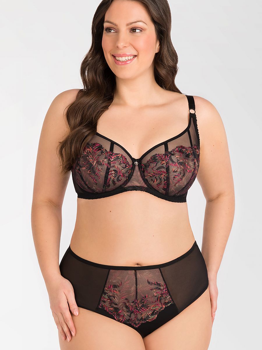 BH met beugels Plussize Zwart Gorsenia Lingerie