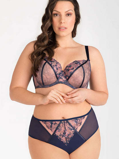 BH met beugels Plussize Marineblauw Gorsenia Lingerie