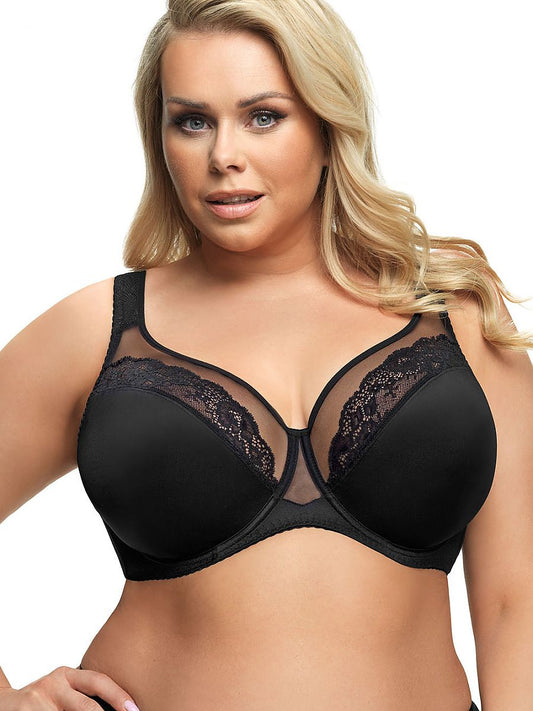 BH met beugels Plussize Zwart Gorsenia Lingerie