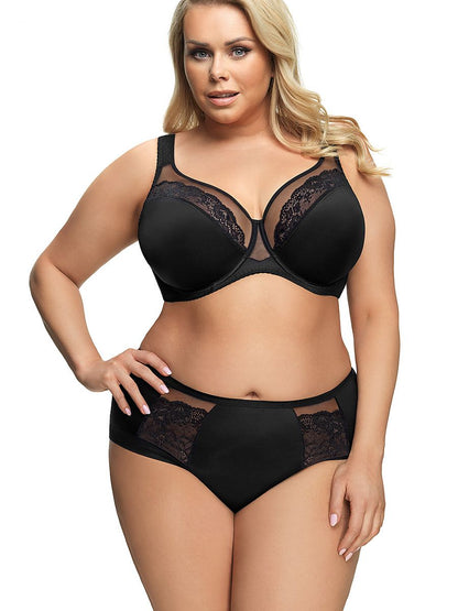 BH met beugels Plussize Zwart Gorsenia Lingerie