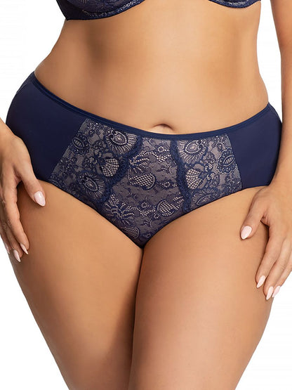 Slip Plussize Blauw - Gorsenia Lingerie