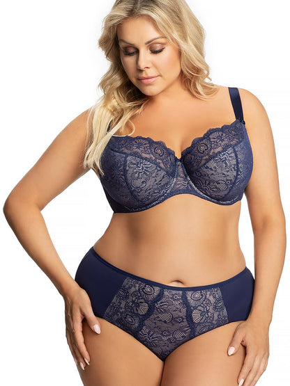 Slip Plussize Blauw - Gorsenia Lingerie