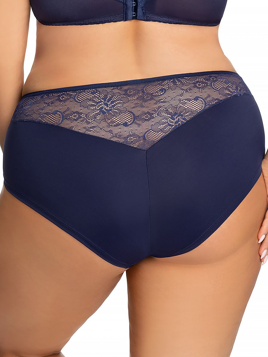 Slip Plussize Blauw - Gorsenia Lingerie