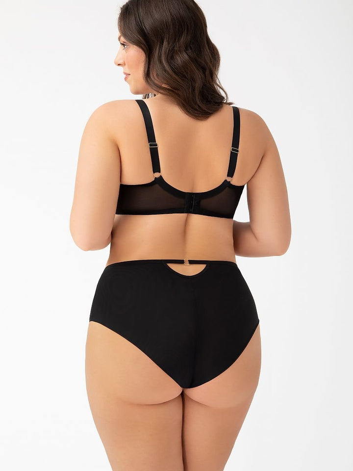 Soft BH Plussize Zwart Patroon Gorsenia Lingerie