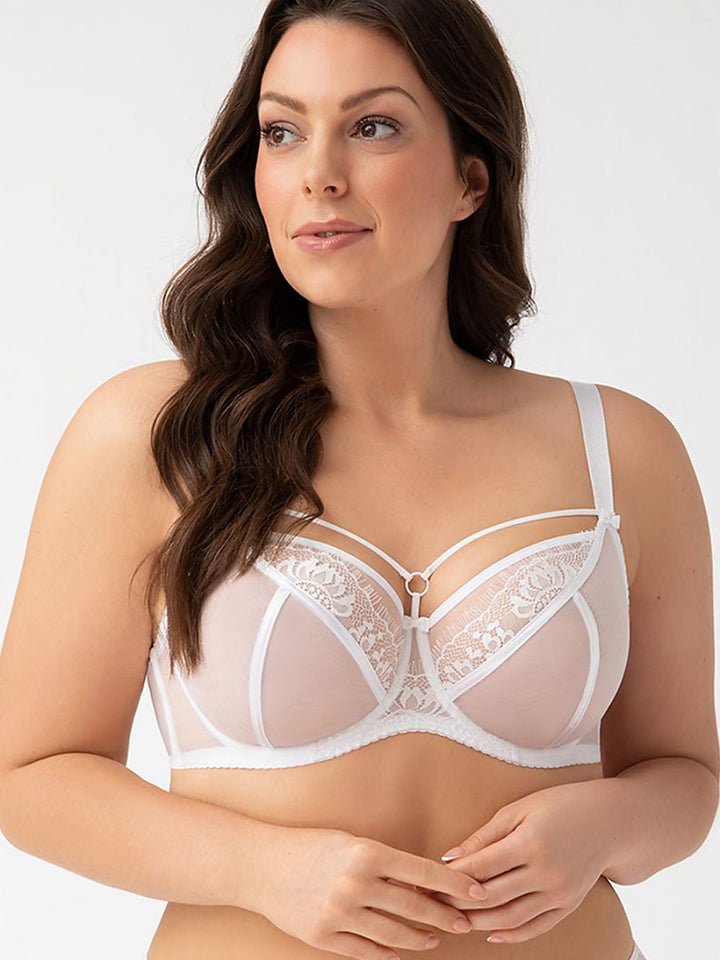 BH met beugels - Wit Plussize Gorsenia Lingerie