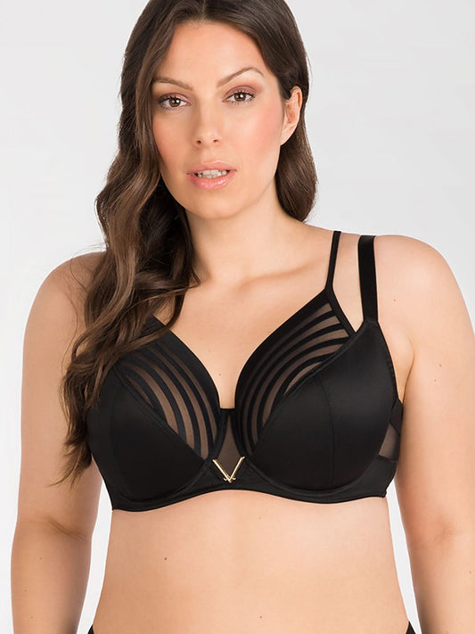 BH met beugels Zwart Plussize - Gorsenia Lingerie