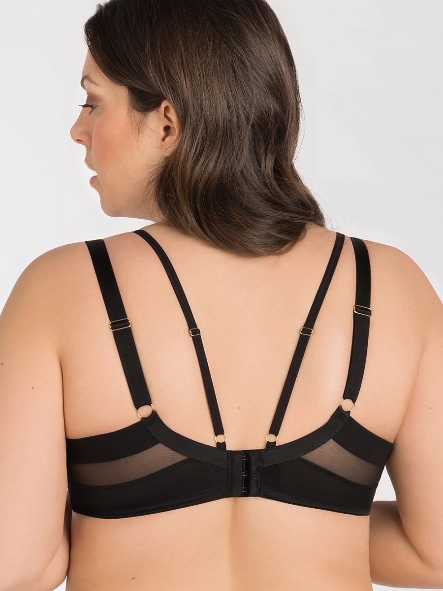 BH met beugels Zwart Plussize - Gorsenia Lingerie