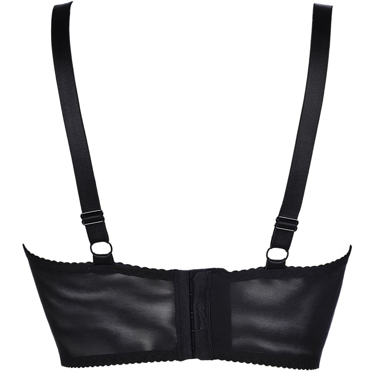Plussize BH zwart met kant
