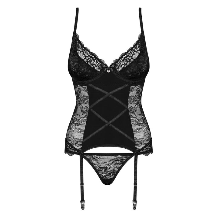 Plussize Jarretelkorset Zwart