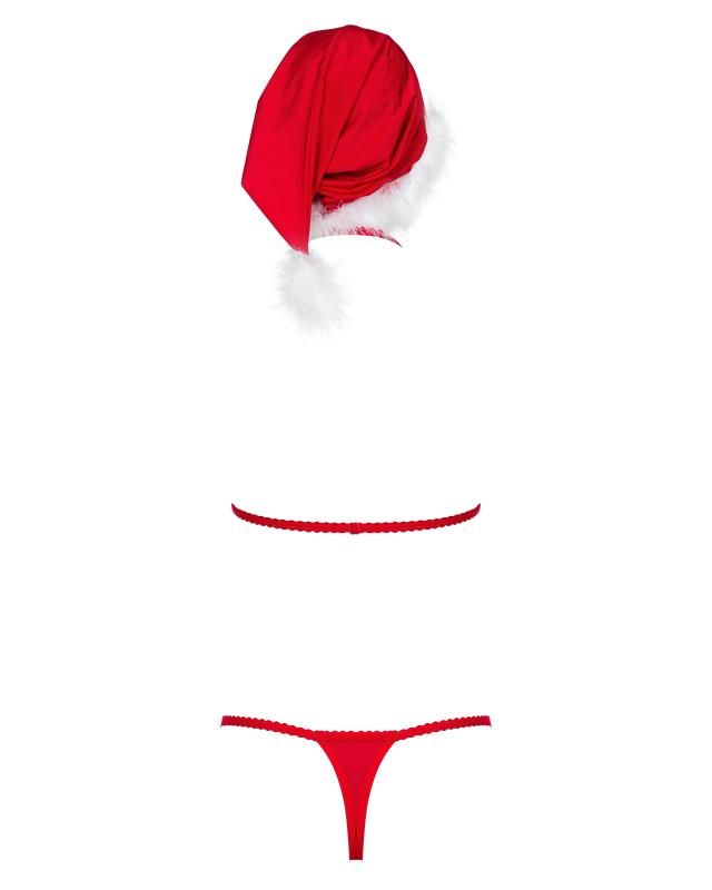 Santastic Sexy Kerst Lingerie Set- Rood