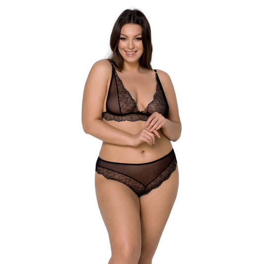 Amberly 2-piece Lingerie set Zwart Plussize