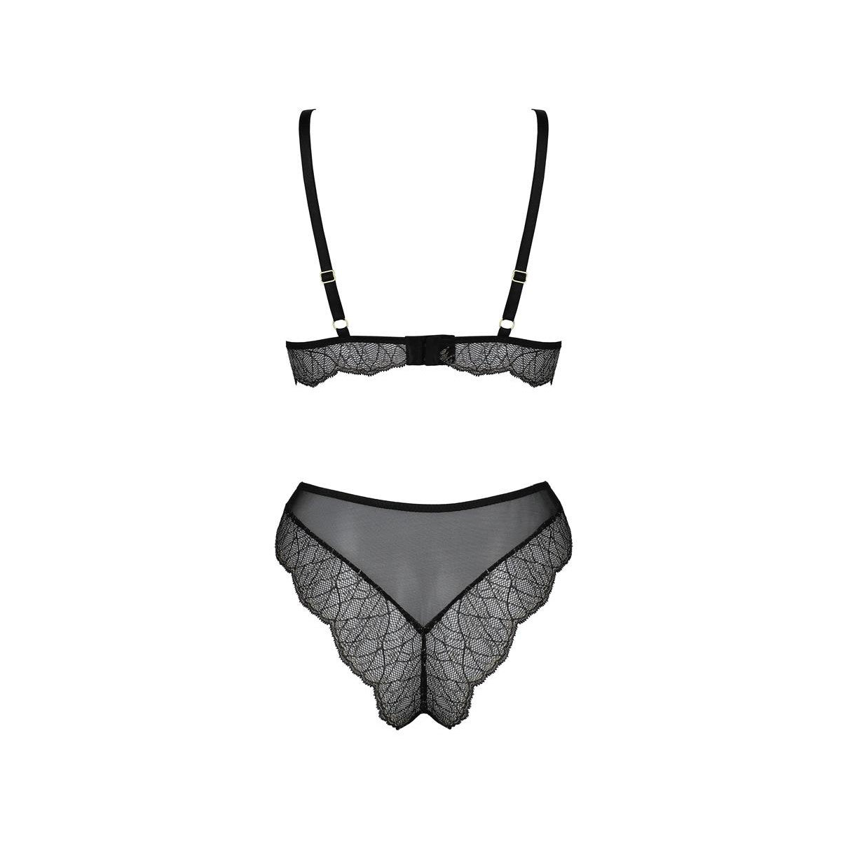 Amberly 2-piece Lingerie set Zwart Plussize